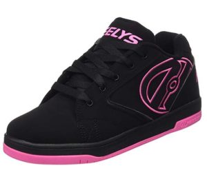 Heelys Mädchen Quantm Schuhe Mit Rollen - Rosa Weiß PU - Schuhe Mit Wheel POP Technologie